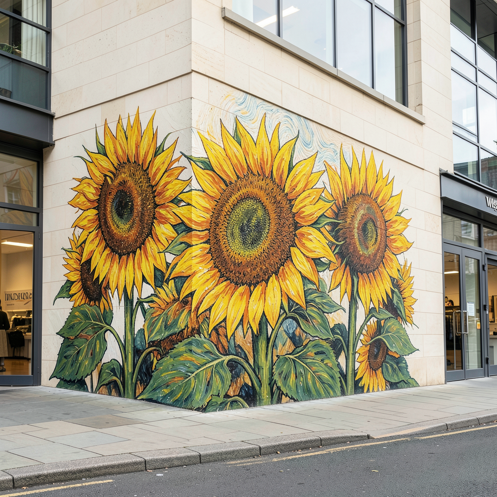Van Gogh Sunflowers mural to debut at Westgate Oxford in UK-first collaboration